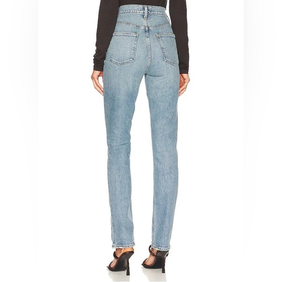 new, never worn agolde freya jean high rise slim sz 23 color quiver - Picture 14 of 16